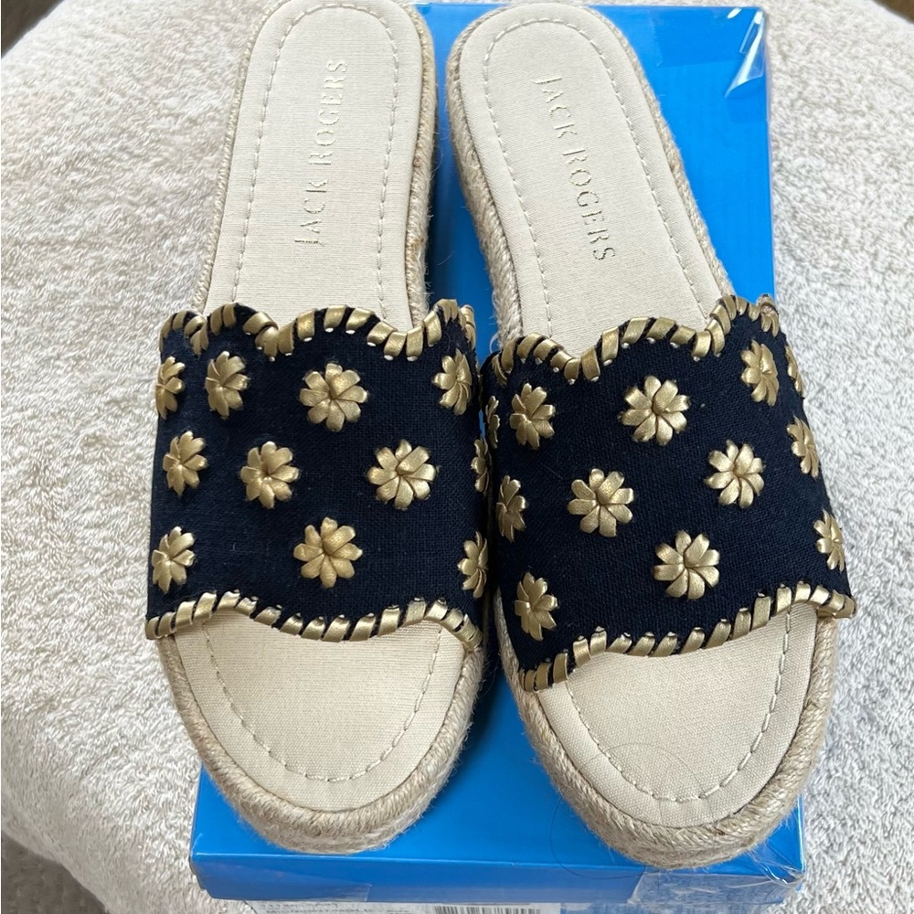 Brand New.. Original Box.. Jack Rogers Summer Slides